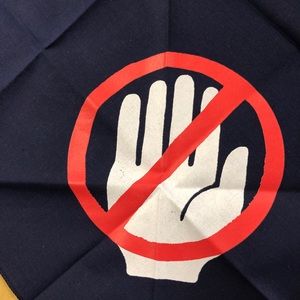 🆕 “Don’t Touch” pet bandana 2 of them NEW ✋⛔️